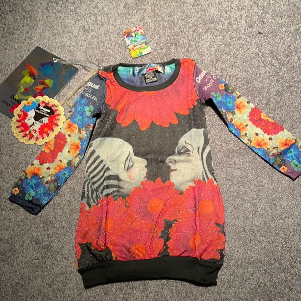 NWT Desigual Cirque Du Soleil Girls Tunic/Dress